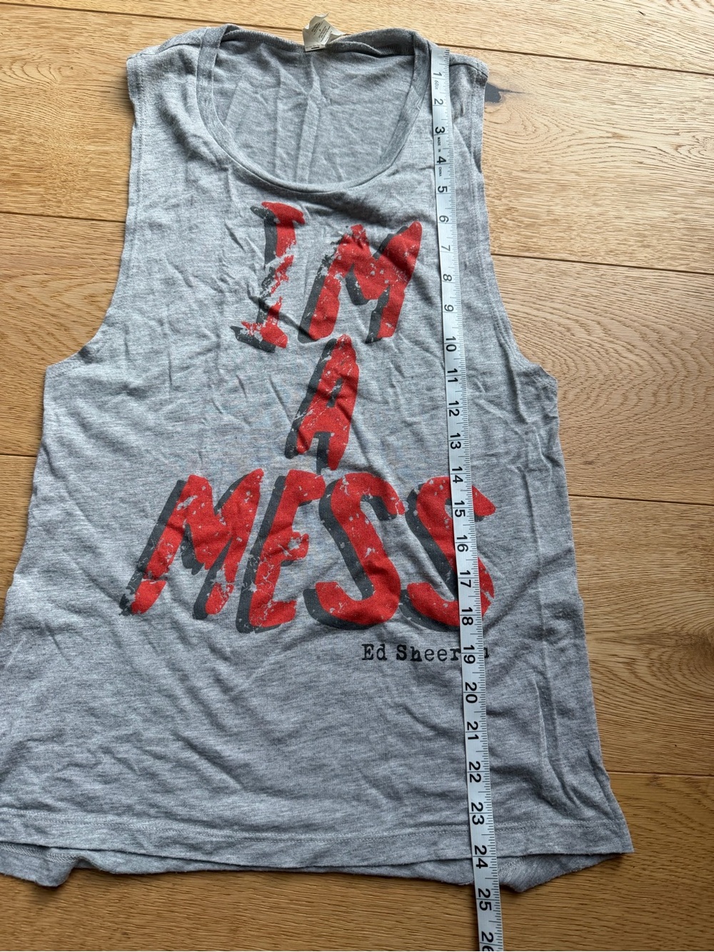 Ed Sheeran “I’m A Mess” Graphic Muscle Tank Top - S - Picture 7 of 9